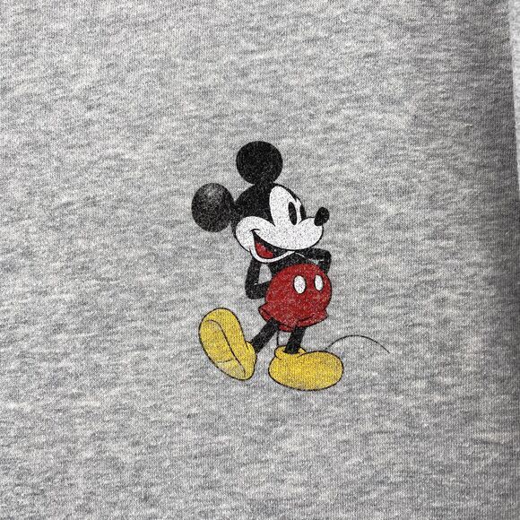 GAP x Disney Sweater Men Large Gray Mickey‎ Mouse Crew Neck Pullover DisneyWorld - Picture 3 of 13